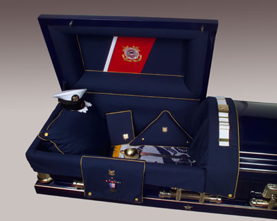 Class A Coast Guard casket